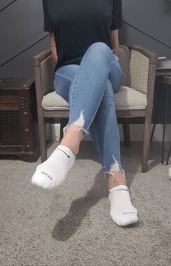 Nike White Ankle Socks